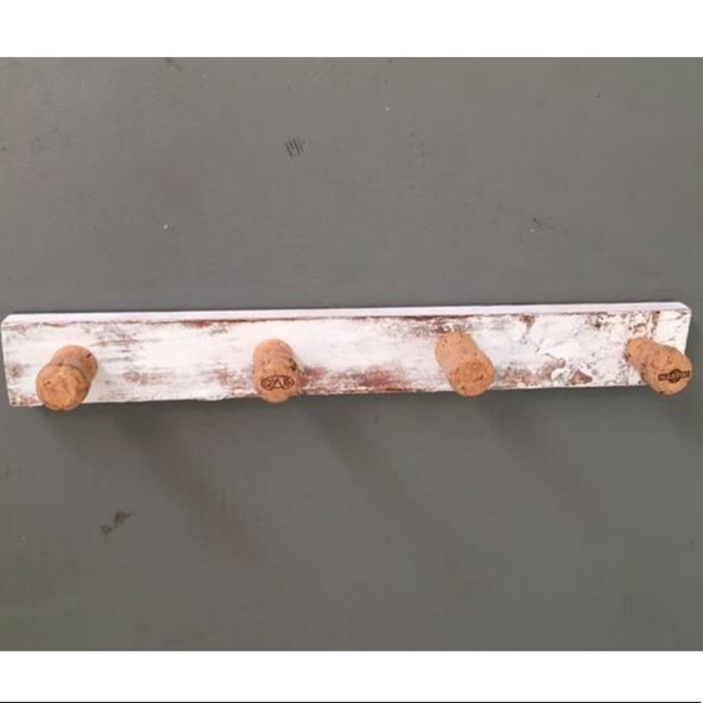 Handmade Champagne Cork Jewelry Holder HangingRack